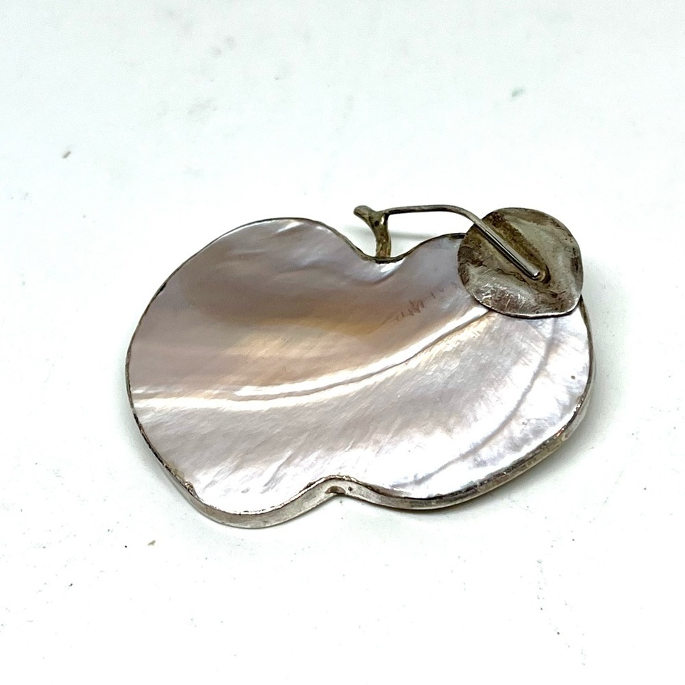 Vintage Mother of Pearl Apple Brooch